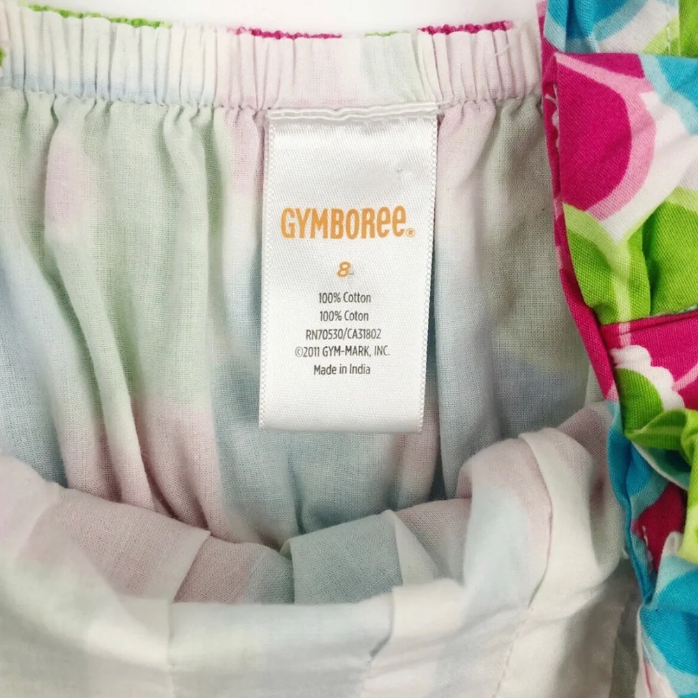 Gymboree Bow Ruffle Flower Tank Top Ice Cream Sweetie Size 8